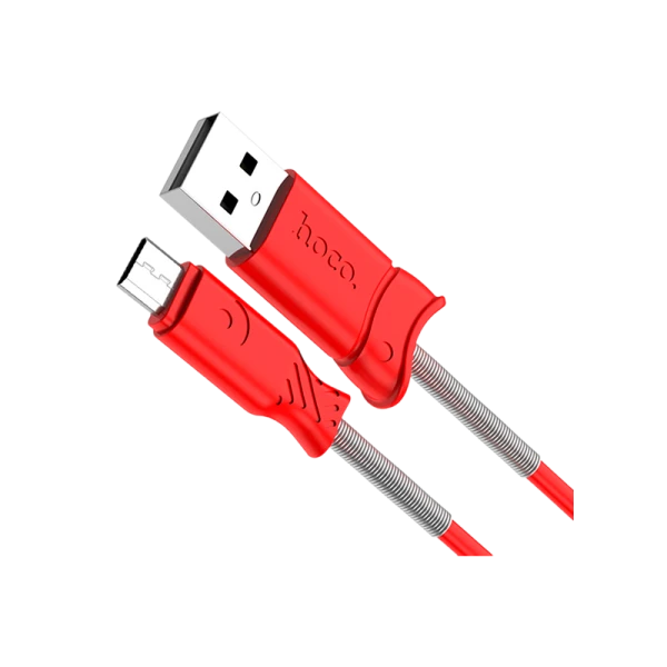 Кабель HOCO X24 USB (m)-microUSB (m) 1.0м 2.4A силикон красный (1/31/310)