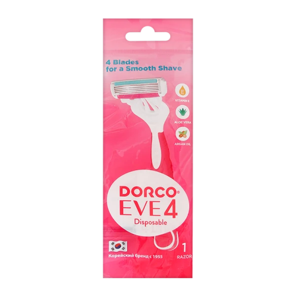 Бритва DORCO EVE 4 SHAI Vanilla 4 лезвия пластиковая ручка увл. полоска 1шт. (1/10)