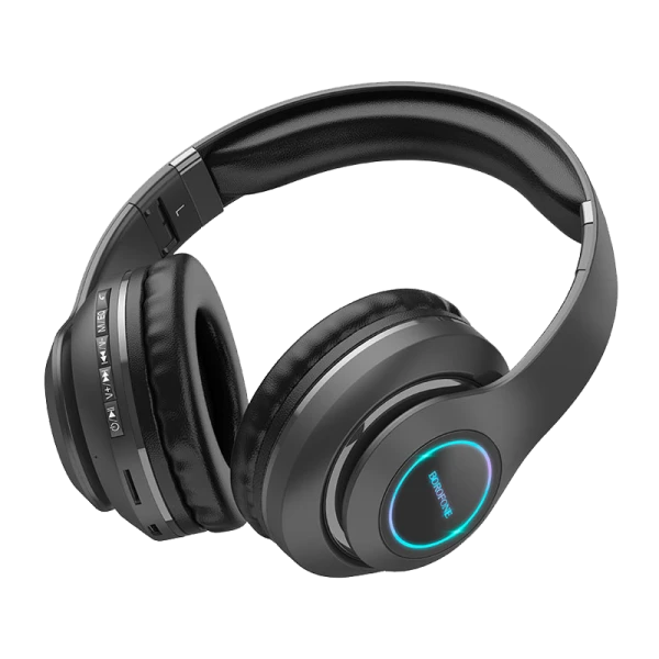 Наушники полноразмерные Borofone BO17 bluetooth 5.0 с микр. черный (1/36)