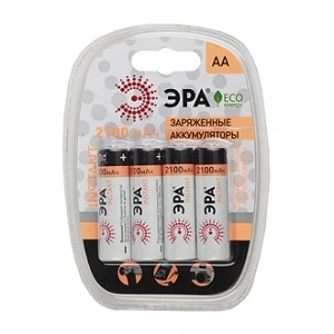 Аккумулятор бытовой ЭРА HR6 AA BL4 NI-MH Instant 2100mAh (4/40/480/11520)