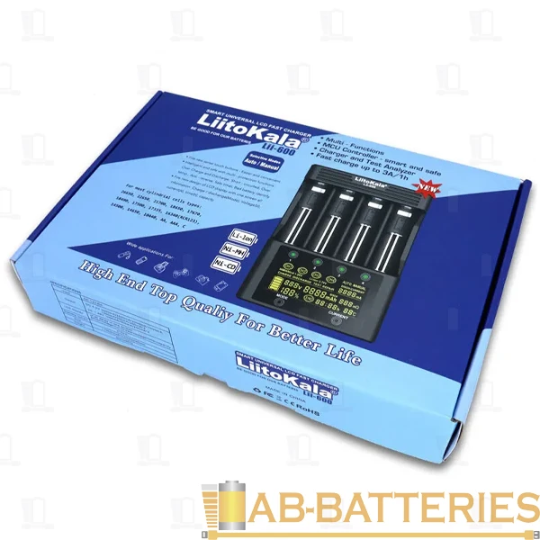 З/У для аккумуляторов LiitoKala Lii-600 26650-10440 Li-ion 4 слота (1/22)