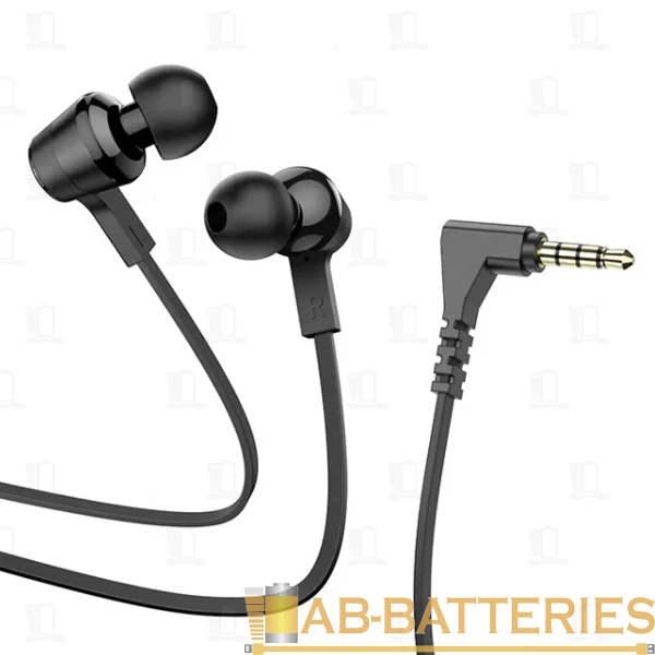 Наушники внутриканальные HOCO M86 с микр. черный (1/21/210)