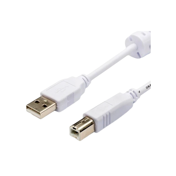Кабель Atcom USB (m)-USB B (m) 1.8м силикон стаб.напр. белый (1/10/250)