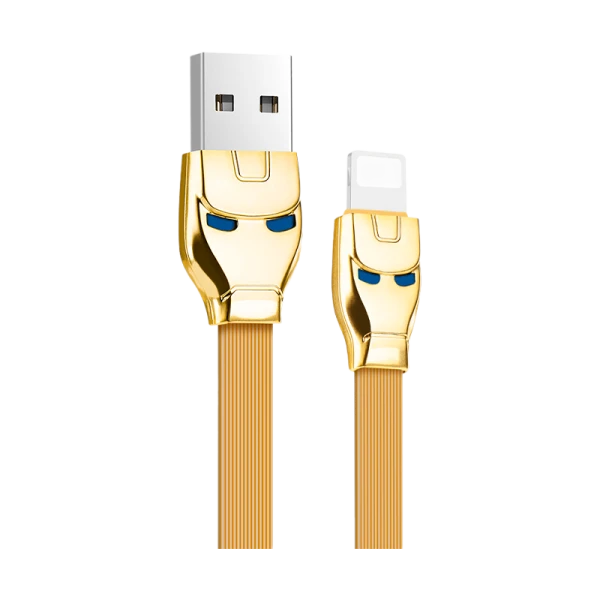 Кабель HOCO U14 USB (m)-Lightning (m) 1.2м 2.4A силикон золотой (1/50/300)