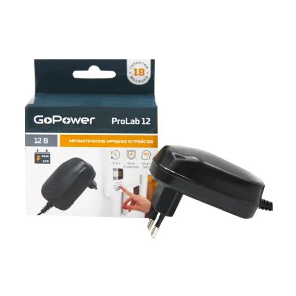 З/У для свинцово-кислотных аккумуляторов 12V GoPower ProLab 12 1.0A (1/100)