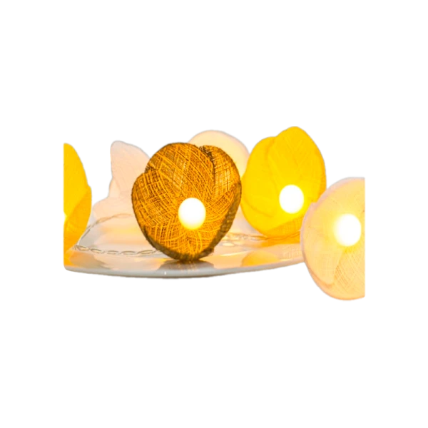 Гирлянда Космос Цветы 10LED 1,35+0,3м красная гамма белый теплый (1/12)