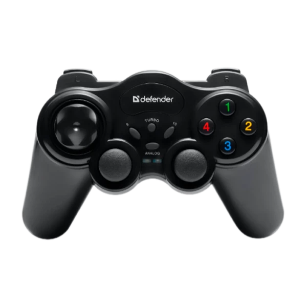 Геймпад беспроводной Defender Game Master USB 12 кн./2 стика черный (1/20/40)