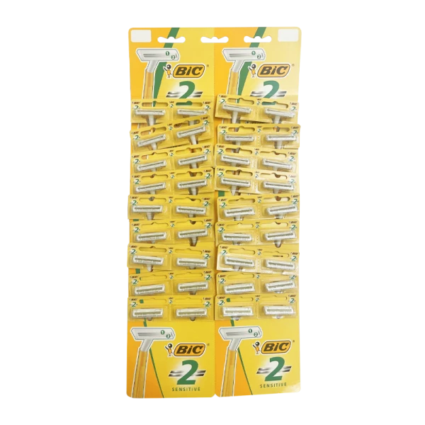 Бритва BIC станок одноразовый 2 лезвия для чувствительной кожи КАРТА 36шт.