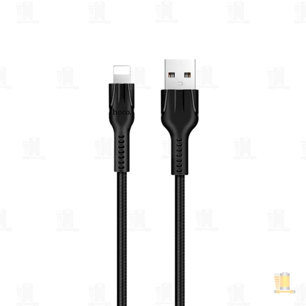 Кабель HOCO U31 USB (m)-Lightning (m) 1.0м нейлон черный