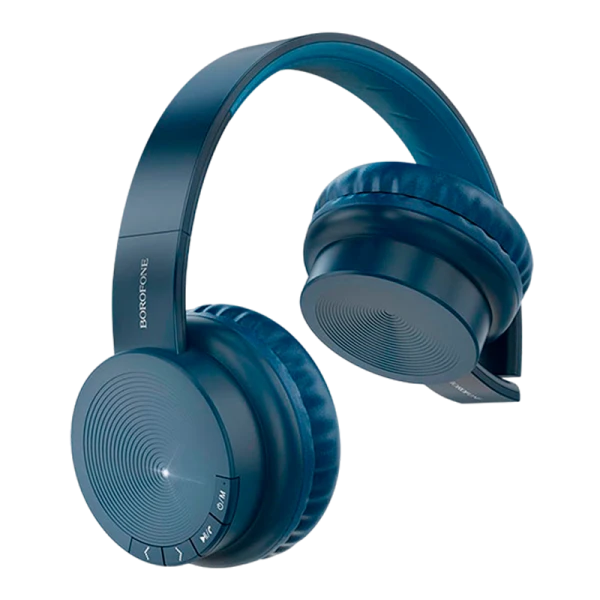 Наушники полноразмерные Borofone BO11 bluetooth 5.0 с микр. синий (1/24)