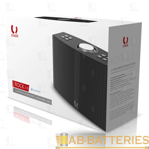 Колонки 2.0 Smartbuy UTASHI ROCK 2.0 30W USB+Jack 3.5мм черный (1/6)