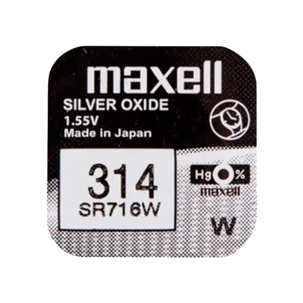 Батарейка Maxell 314 BL1 Silver Oxide 1.55V 0%Hg (1/10/100)