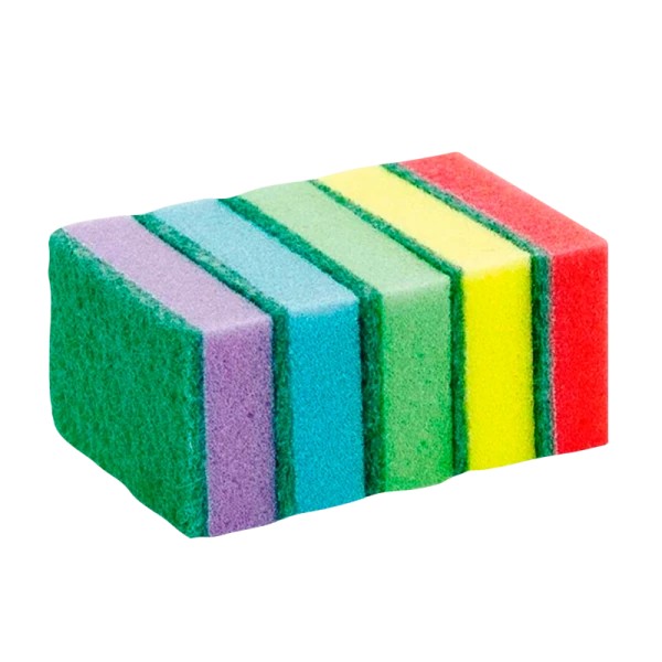 Губка Lemon Moon для посуды 96х64х27 поролон 5 шт (1/72)