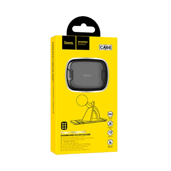 Держатель автомобильный HOCO CA66 на торпеду магнит черный (1/180)