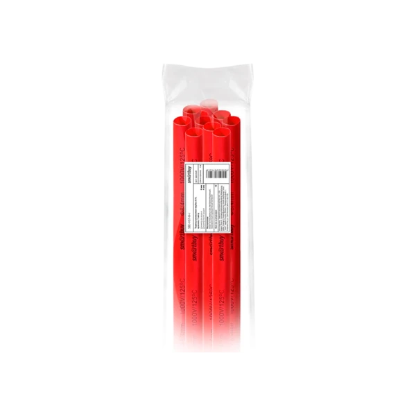 Термоусаживаемая трубка 8/4, красная, 1 метр (SBE-HST-8-r)