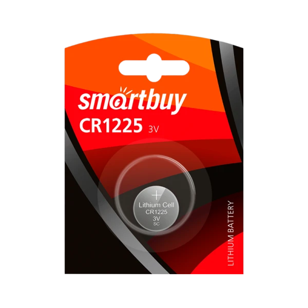 Батарейка Smartbuy CR1225 BL1 Lithium 3V (1/12/720)
