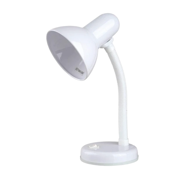 Светильник настольный Camelion KD-301 40W 230V E27 на основании белый (1/12)