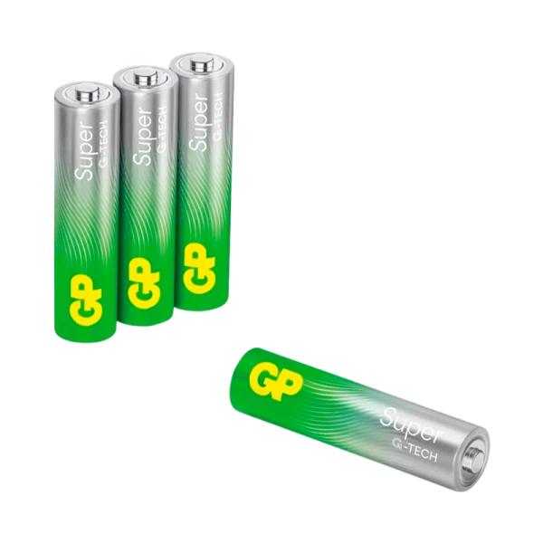Батарейка GP Super G-Tech LR03 AAA BL4 Alkaline 1.5V (4/40/160) R