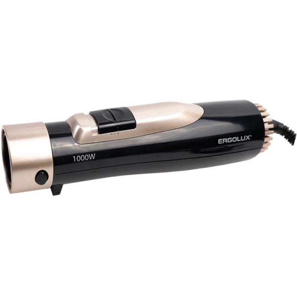 Фен Ergolux ELX-HD04-C64 1000W с расческой золотой черный