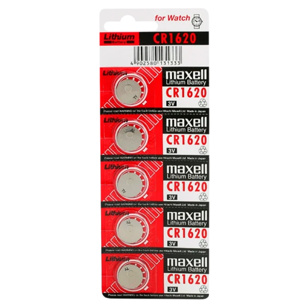 Батарейка Maxell CR1620 BL5 Lithium 3V (5/100/2000)