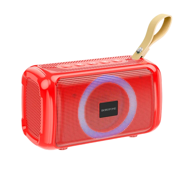 Портативная колонка Borofone BR17 bluetooth 5.1 FM/TF/USB/AUX красный (1/50)