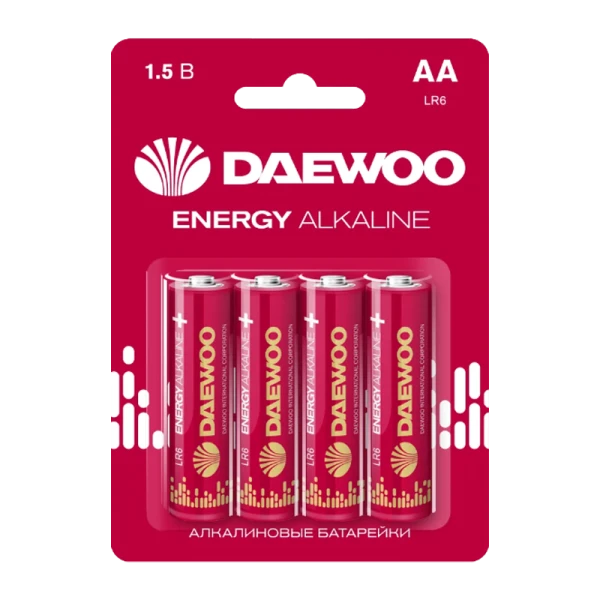 Батарейка Daewoo ENERGY LR6 AA BL4 Alkaline 1.5V (4/40/960)
