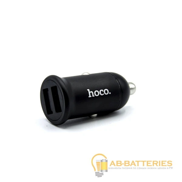 Автомобильное З/У HOCO Z30 2USB 3.1A черный (1/12/120)