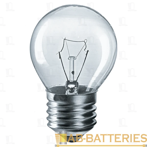 Лампа накаливания Navigator E27 40W 230V шар прозрачная (1/10/100)