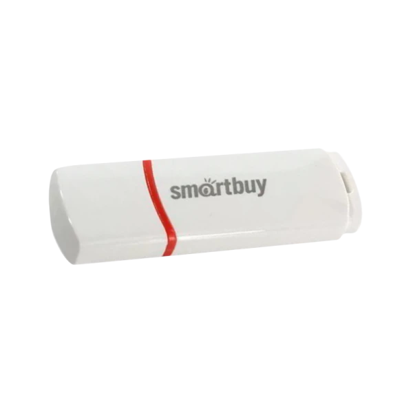 Флеш-накопитель Smartbuy Crown Compact 16GB USB2.0 пластик белый