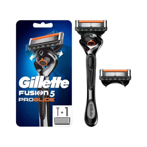 Бритва Gillette FUSION Proglide FLEXBALL 5 лезвий 2 кассеты прорезиненная ручка ENG (1/6)