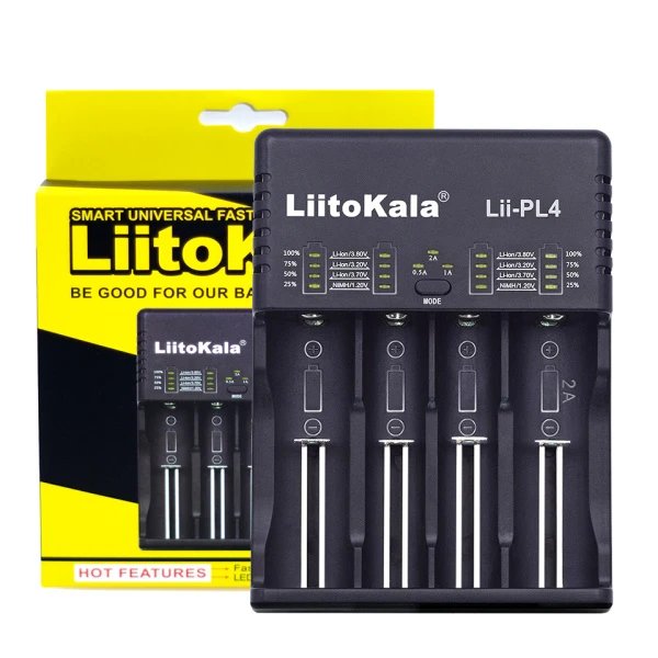 З/У для аккумуляторов LiitoKala Lii-PL2 AA/AAA/C/SC Ni-MH/Ni-Cd/Li-ion/LiFePO4 2 слота