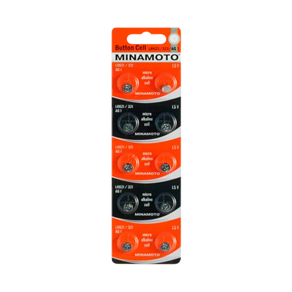 Батарейка Minamoto G1/LR621/LR60/364A/164 BL10 Alkaline 1.5V (10/200/10000)
