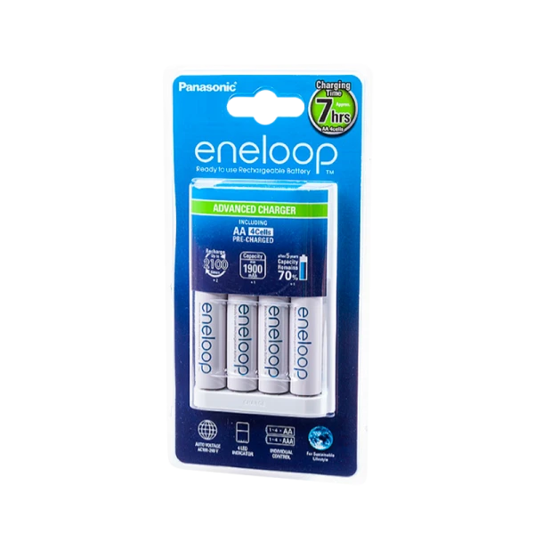 З/У для аккумуляторов Panasonic eneloop Advanced Charger AA/AAA 4 слота +4AA 1900mAh (1/8)