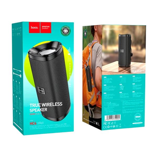 Портативная колонка HOCO HC4 bluetooth 5.0 microSD черный (1/30)