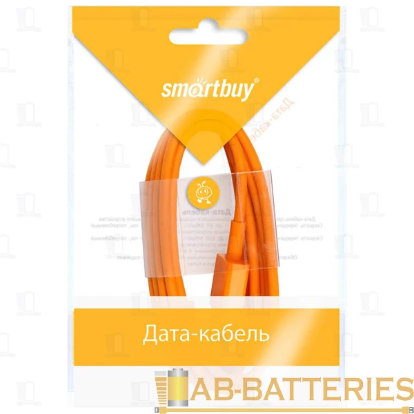 Кабель Smartbuy iK-512c USB (m)-Lightning (m) 1.2м 2.1A силикон оранжевый (1/500)