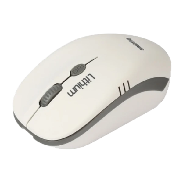 Мышь беспроводная Smartbuy 344CAG ONE классическая USB с зарядкой от USB белый серый (1/40)