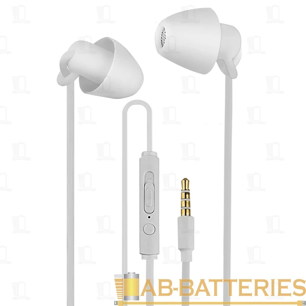 Наушники внутриканальные Smartbuy SLEEP с микр. белый (1/60)