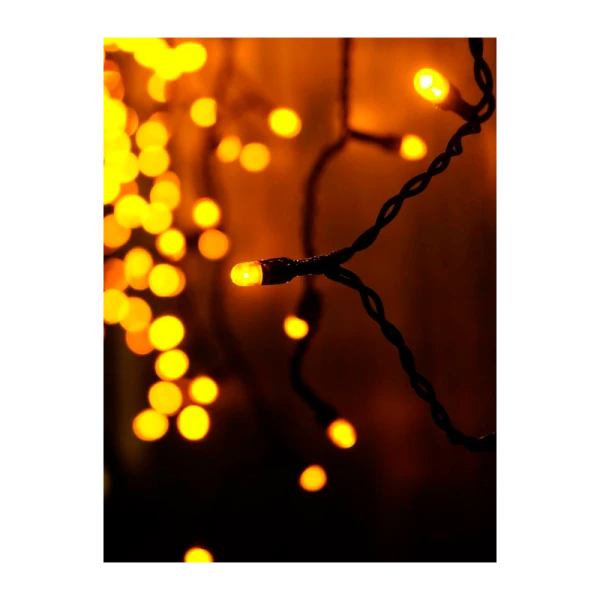 Гирлянда Без бренда OIC100LSE-Y-TI4 100LED 56 м бахрома желтый