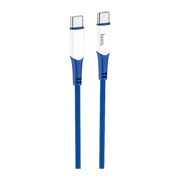 Кабель HOCO X70 Type-C (m)-Type-C (m) 1.0м 3.0A 60W нейлон синий (1/31/310)