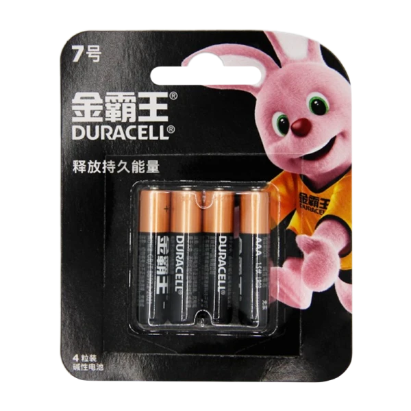 Батарейка Duracell Basic LR03 AAA BL4 Alkaline 1.5V CN (Китай) (4/48)