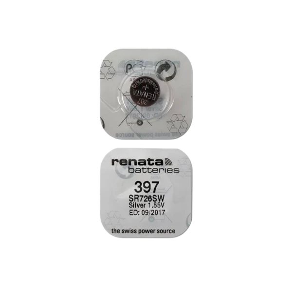 Батарейка Renata 397 (SR726SW) BL10 Silver Oxide 1.55V (10/100)