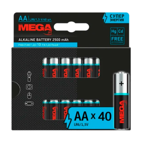 Батарейка Promega LR6 AA BL40 Alkaline 1.5V (40/240/720/25920)