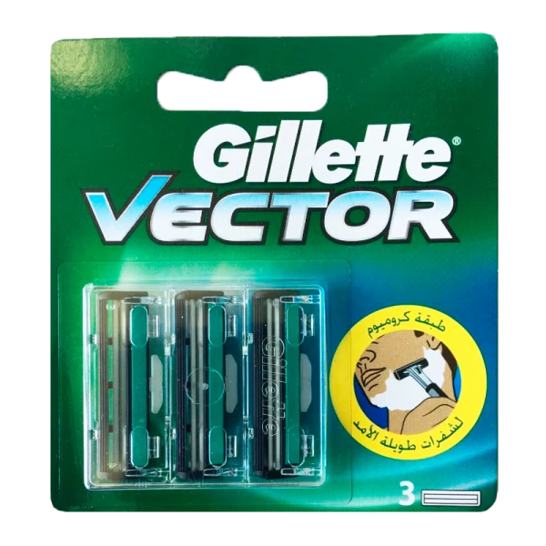 Сменные кассеты Gillette Vector 2 лезвия 3шт. (цена за 1 шт) для Slalom Plus (3/30)