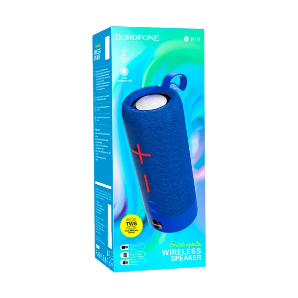 Портативная колонка Borofone BR19 bluetooth 5.1 microSD синий (1/50)