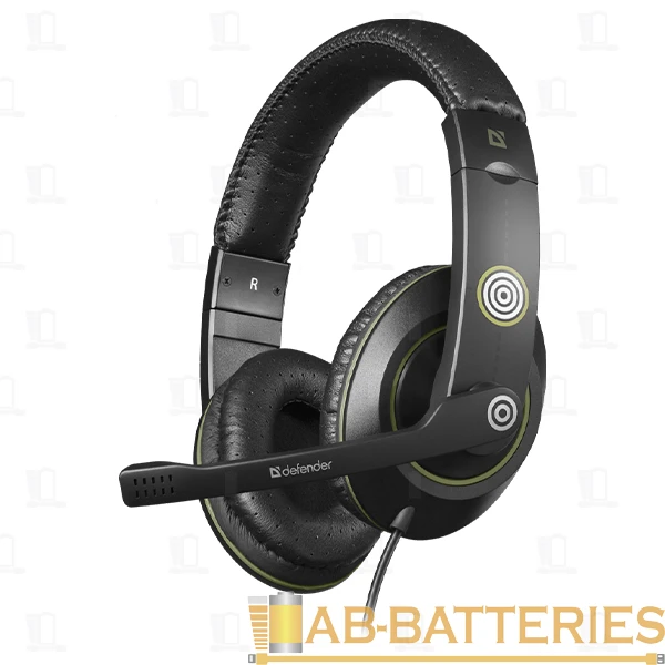 Наушники полноразмерные Defender G-110 Warhead с микр. игровые черный (1/20)