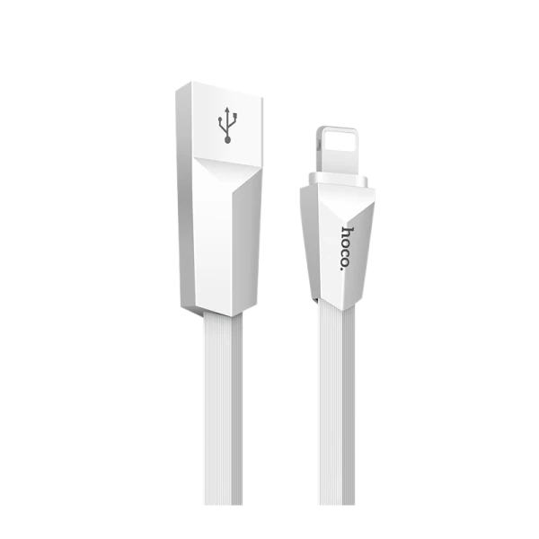 Кабель HOCO X4 USB (m)-Lightning (m) 1.2м 2.4A силикон белый (1/32/320)