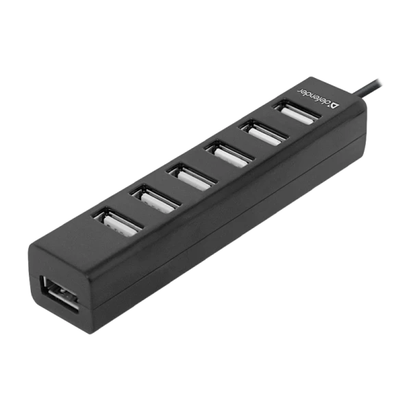 USB-Хаб Defender Quadro Swift 7USB черный (1/100)