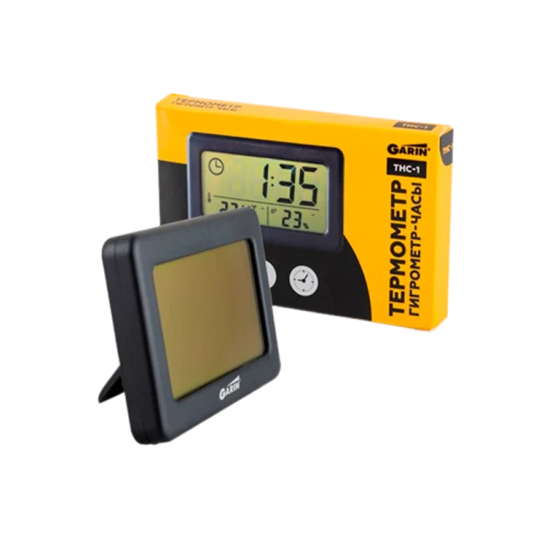 Термометр GARIN Точное Измерение THC-1 Термометр-гигрометр-часы