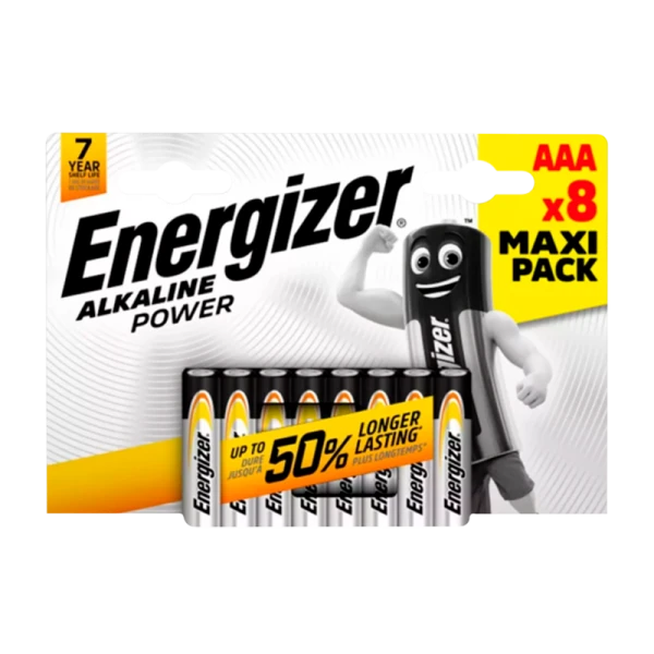 Батарейка Energizer Alkaline power LR03 AAA BL8 Alkaline 1.5V (8/96)