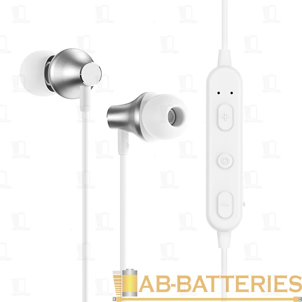 Наушники внутриканальные Borofone BE32 bluetooth 5.0 с микр. белый (1/15/60)